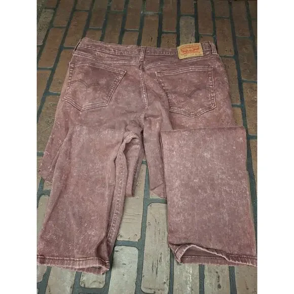 Levi's Men's Jeans 541 36x32 Purple Burgundy - Picture 2 of 3